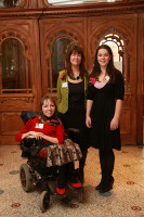 Esther and Emma and Joint Interim CEO of Screen South Sarah Dance